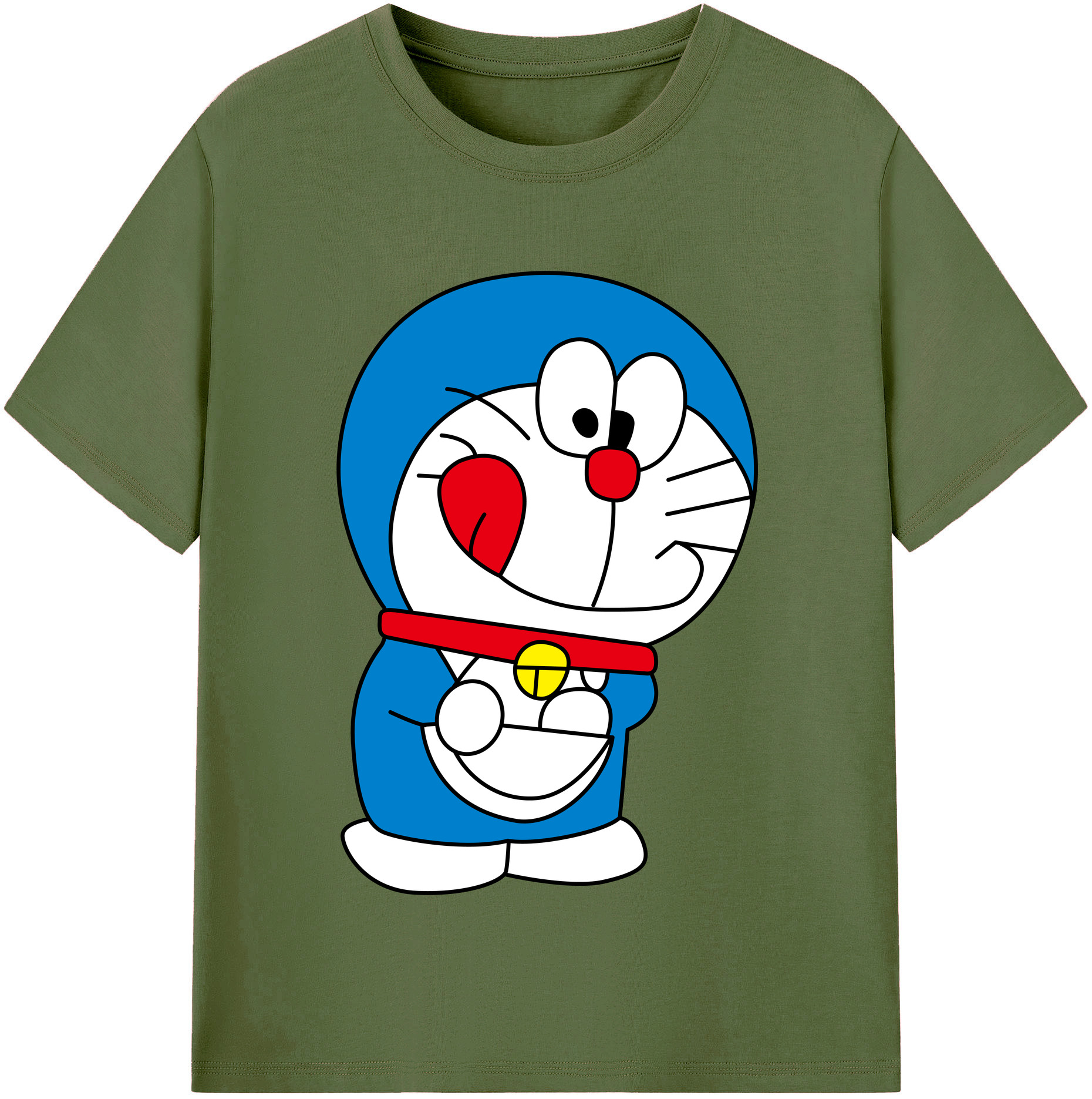 （画像用） ドラえもん Doraemon 綿100％半袖Tシャツ（フロントプリント）
